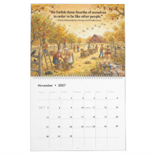 Philosophy Quotes Funny Children's Calendar