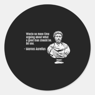Philosophy Quotes Teacher Stoicism Marcus Aurelius Classic Round Sticker