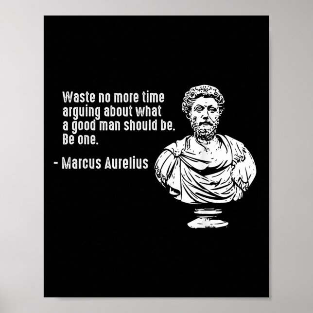 Philosophy Quotes Teacher Stoicism Marcus Aurelius Poster (Front)