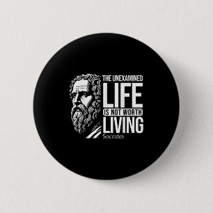 Philosophy Socrates Quote For Wise Philosphers 2 Inch Round Button