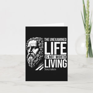 Philosophy Socrates Quote For Wise Philosphers Card