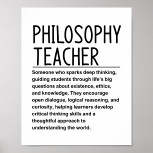Philosophy teacher poster