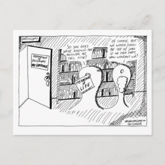 Philosophy's secret room postcard
