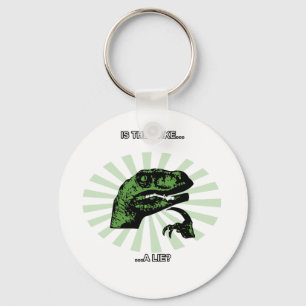 Philosoraptor Cakes and lies Keychain