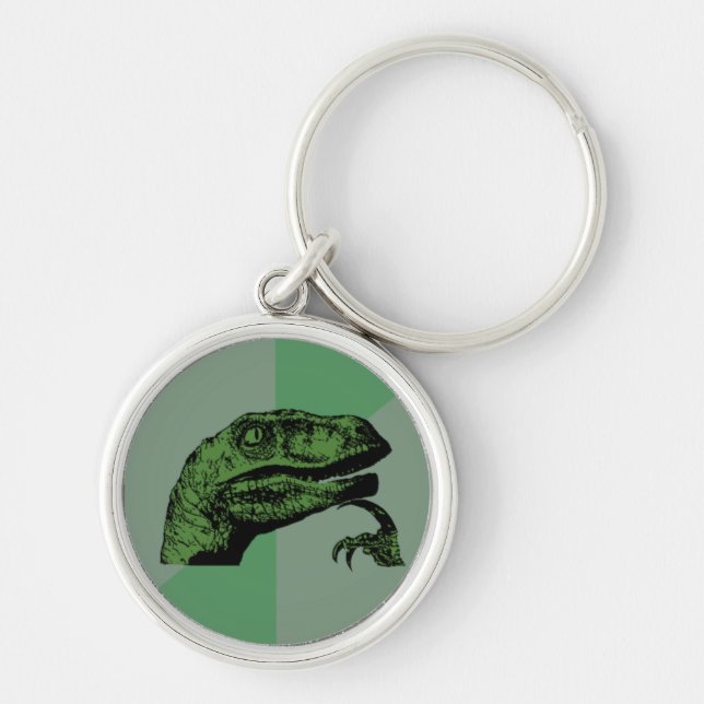 Philosoraptor Keychain (Front)