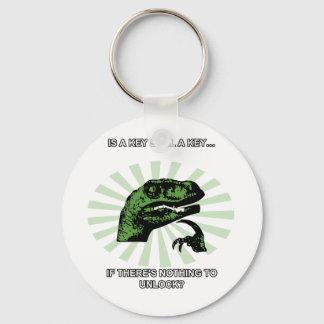 Philosoraptor Keys and Locks Keychain
