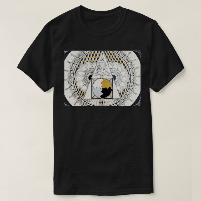 Philosphers Stone Mandala T-Shirt (Design Front)