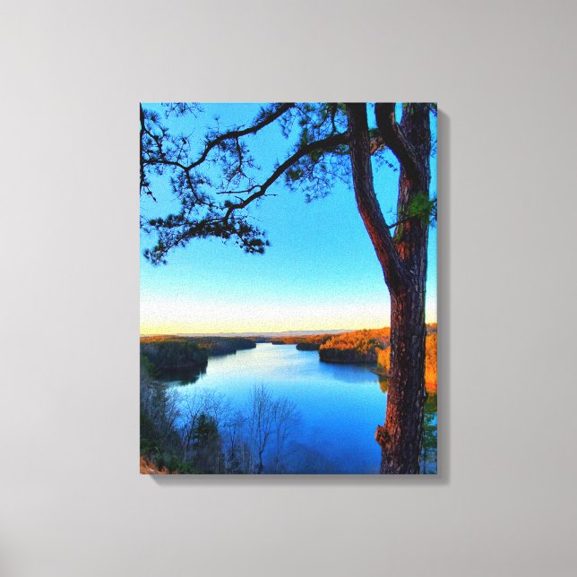 Philpott Lake in Virginia Canvas Print (Front)