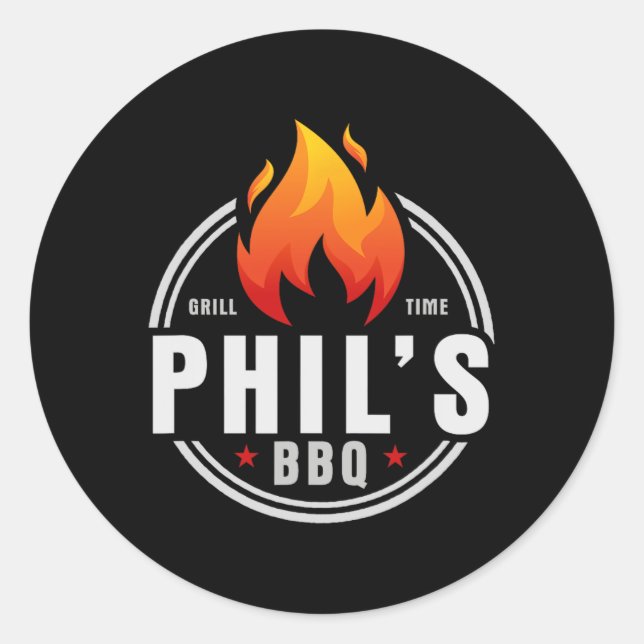 Phil's Bbq  Classic Round Sticker (Front)