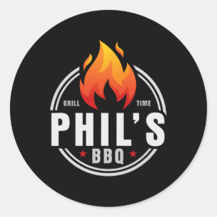 Phil's Bbq  Classic Round Sticker