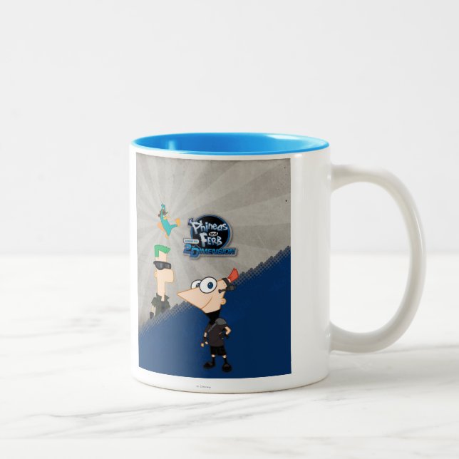 Phineas and Ferb - 2D Two-Tone Coffee Mug (Right)