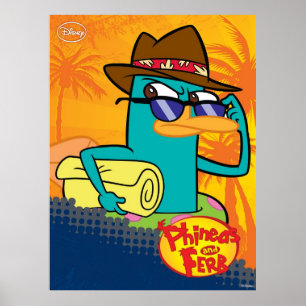 Phineas and Ferb - Agent P Sunglasses Poster