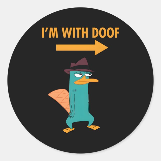 Phineas And Ferb Candace Against The Universe I'M  Classic Round Sticker (Front)