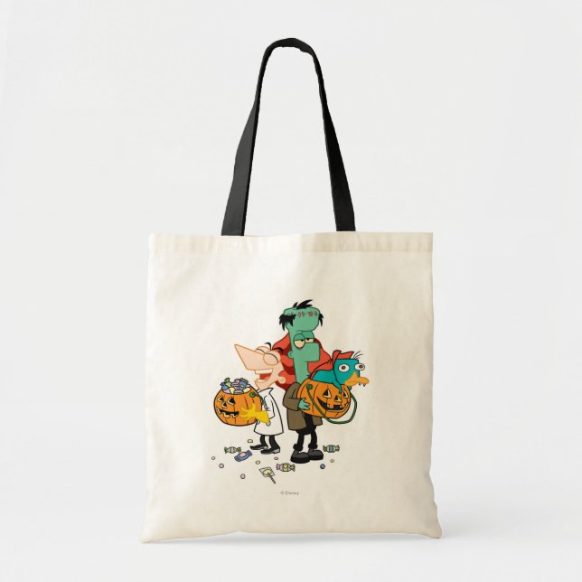 Phineas and Ferb Halloween Tote Bag (Front)