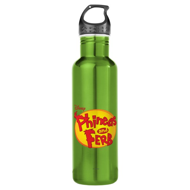 Phineas and Ferb Logo Disney 710 Ml Water Bottle (Front)