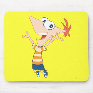 Phineas Jumping Mouse Pad