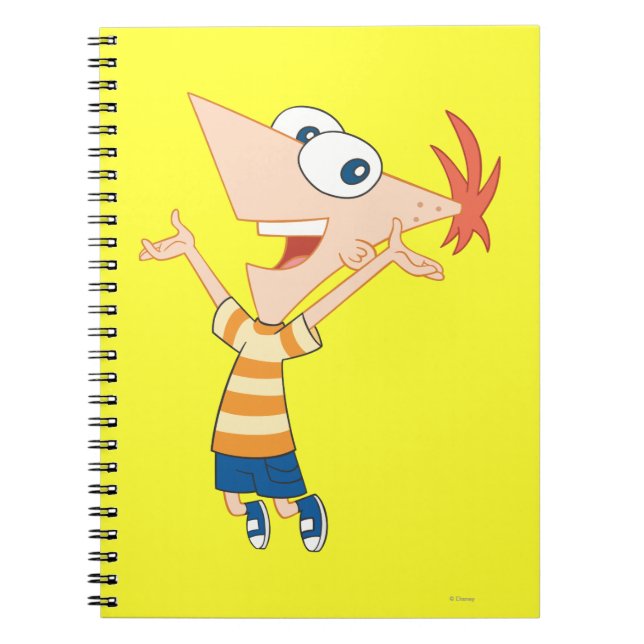 Phineas Jumping Notebook (Front)
