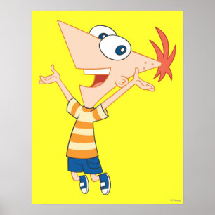 Phineas Jumping Poster