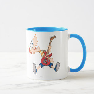 Phineas Rocking Out with Guitar Mug
