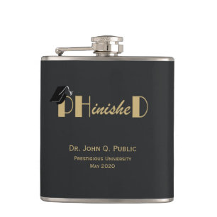 PHinisheD Finished Doctorate Hip Flask