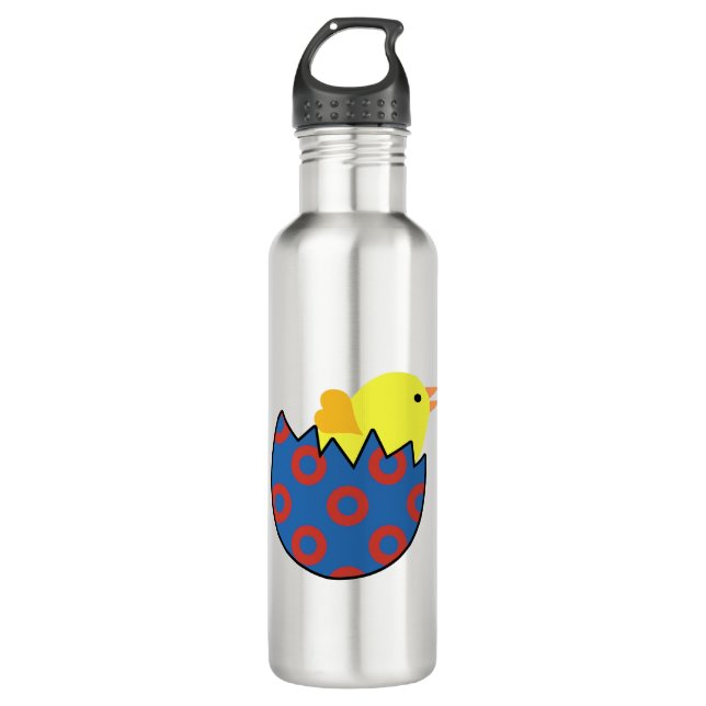 Phish Chick Fishman Donut Design 710 Ml Water Bottle (Front)