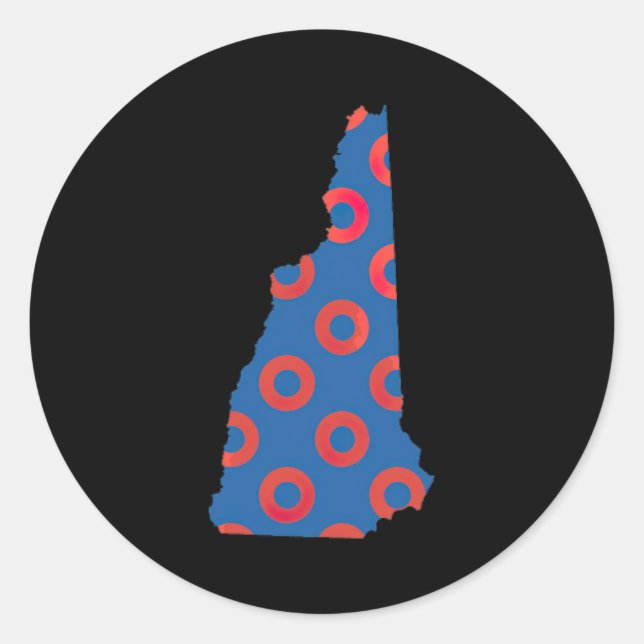 Phish Fishman Donut New Hampshire Ecavator Boy Don Classic Round Sticker (Front)