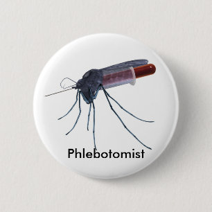 Phlebotomist 2 Inch Round Button
