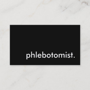 phlebotomist. business card