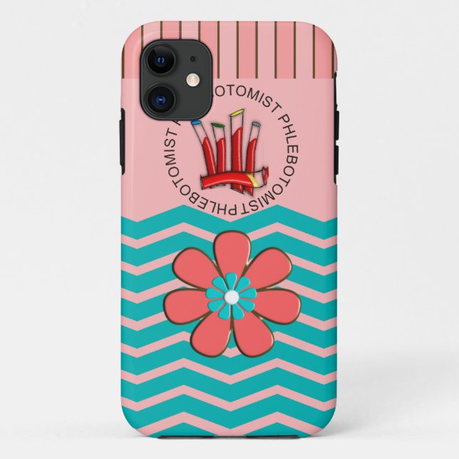 Phlebotomist Chevron Design Case-Mate iPhone Case (Back)
