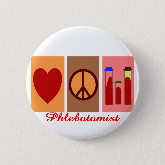 Phlebotomist Gifts 2 Inch Round Button (Front)