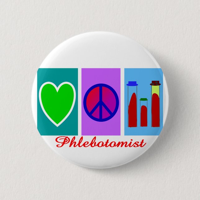 Phlebotomist Gifts 2 Inch Round Button (Front)