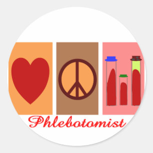 Phlebotomist Gifts Classic Round Sticker