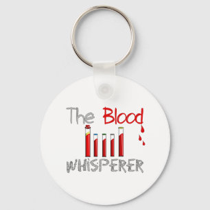 Phlebotomist Gifts "The Blood Whisperer" Keychain
