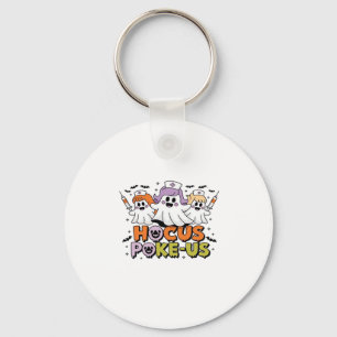 Phlebotomist Halloween Medical Lab Tech Spooky ER  Keychain