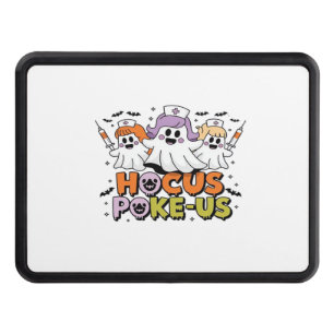 Phlebotomist Halloween Medical Lab Tech Spooky ER  Trailer Hitch Cover