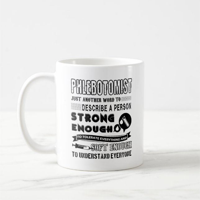 Phlebotomist Job Mug (Left)