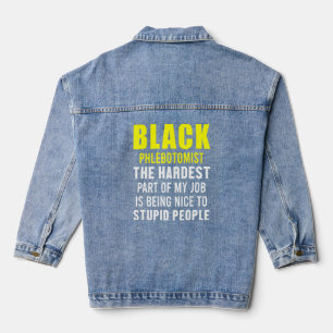 Phlebotomist Phlebotomy Technician 6  Denim Jacket