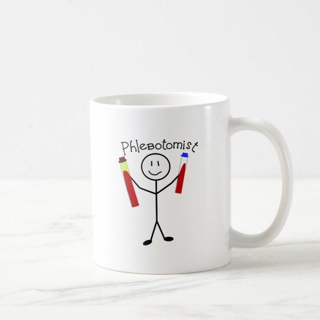 Phlebotomist Stick Person Coffee Mug (Right)
