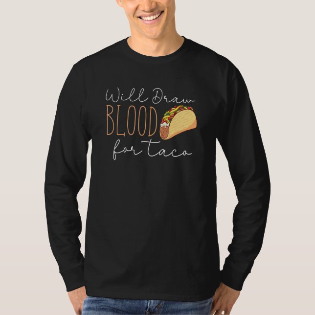Phlebotomist  Taco  Phlebotomy  Retro T-Shirt (Front)