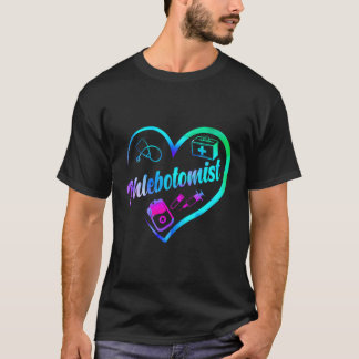 Phlebotomist Tech Technician He Watercolor T-Shirt