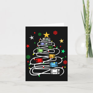 Phlebotomy Blood Tube Christmas Tree Phlebotomist Card
