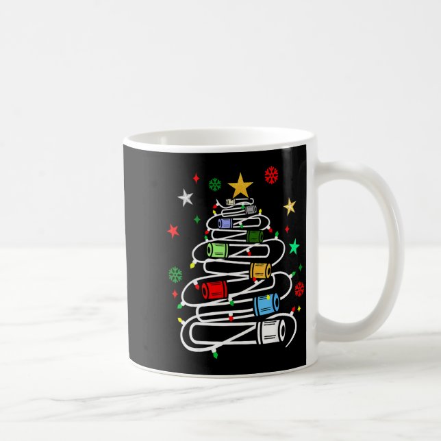 Phlebotomy Blood Tube Christmas Tree Phlebotomist  Coffee Mug (Right)