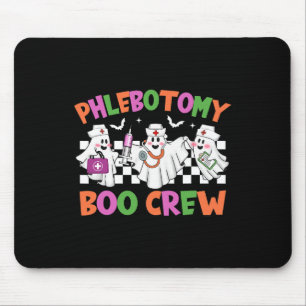 Phlebotomy Boo Crew Phlebotomist Halloween Costume Mouse Pad