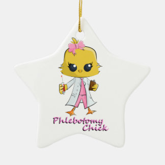Phlebotomy Chick Ceramic Ornament