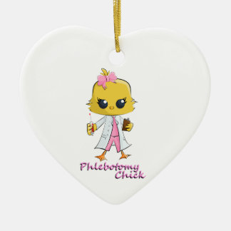 Phlebotomy Chick Ceramic Ornament