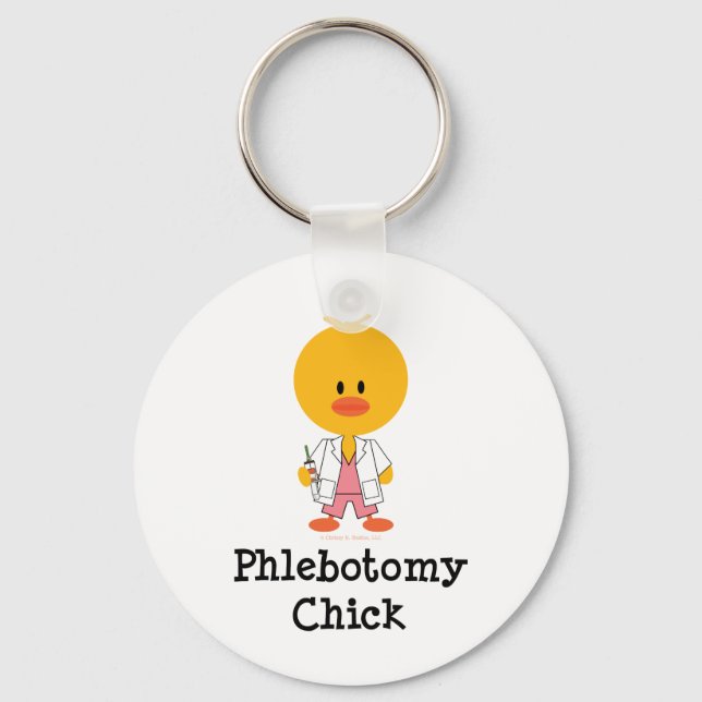 Phlebotomy Chick Keychain (Front)