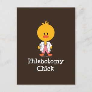 Phlebotomy Chick Postcard