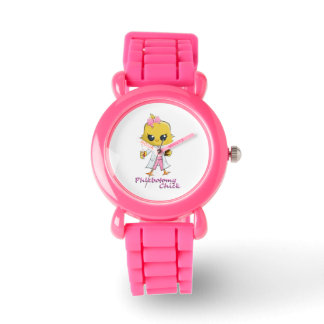 Phlebotomy Chick Watch Glitter Pink Glitter Strap