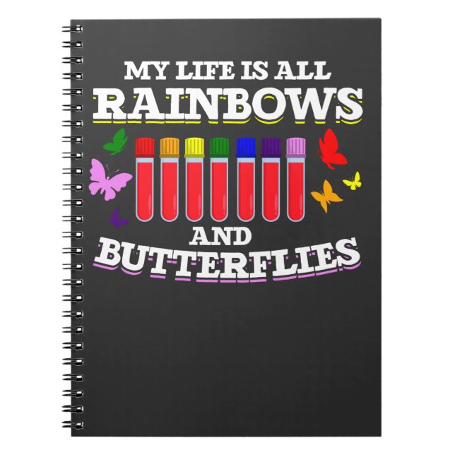 Phlebotomy Coworker Butterfly Phlebotomist Notebook (Front)