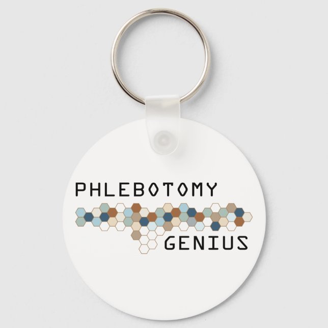 Phlebotomy Genius Keychain (Front)